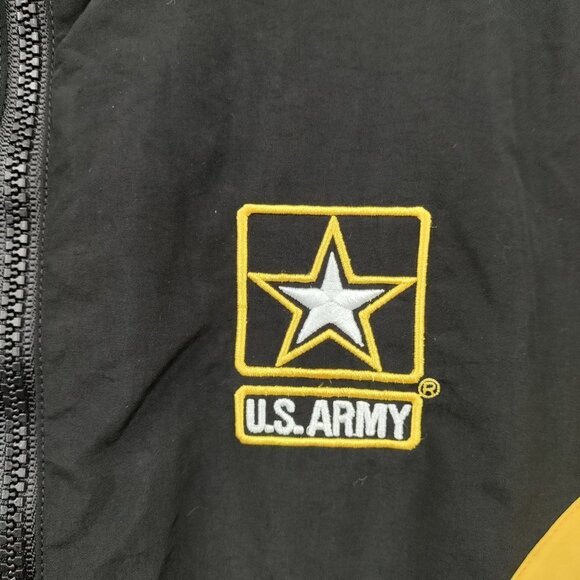 U.S. ARMY Full Zip Training Uniform Track Oversize Jacket Medium Black Unisex - Picture 4 of 11
